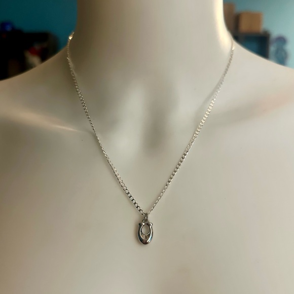 Coach Silver-tone Dainty C Minimalist Pendant .925 Necklace - Picture 3 of 5